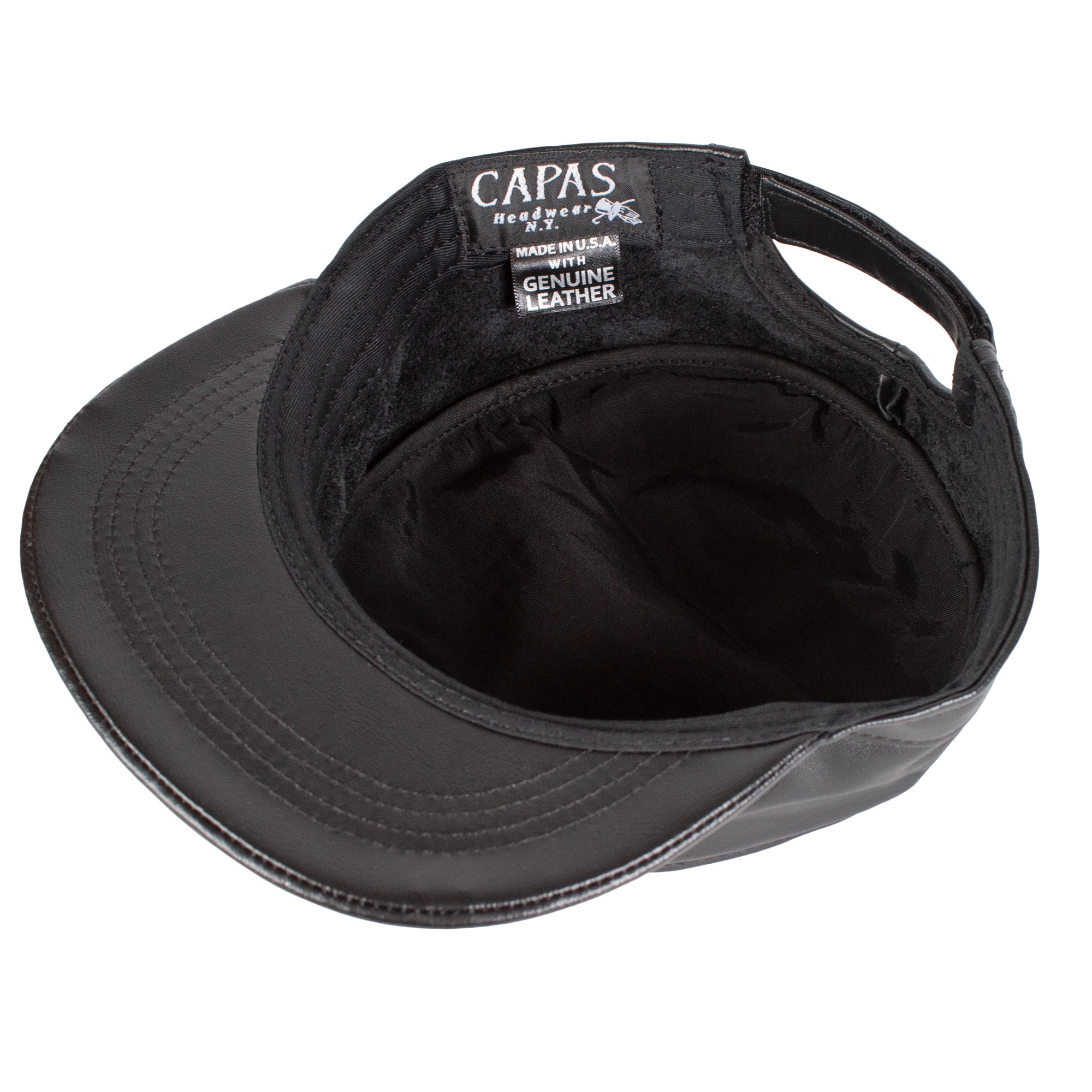 Military Leather Capas Headwear